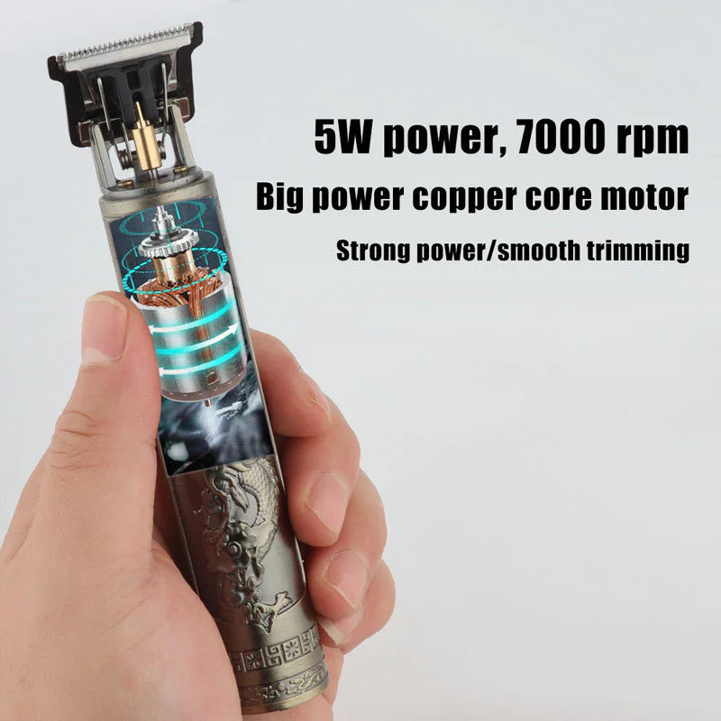 METAL BODY T9 TRIMMER RECHARGEABLE WATERPROOF PROFESSIONAL LEVEL