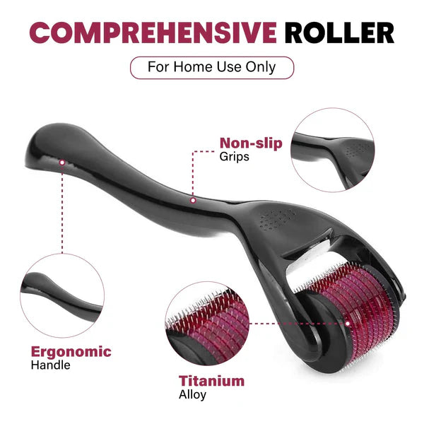 4 in 1 Value Bundle - Derma Roller, Jade Roller, Gua Sha & Ice Face Roller for Radiant Skin