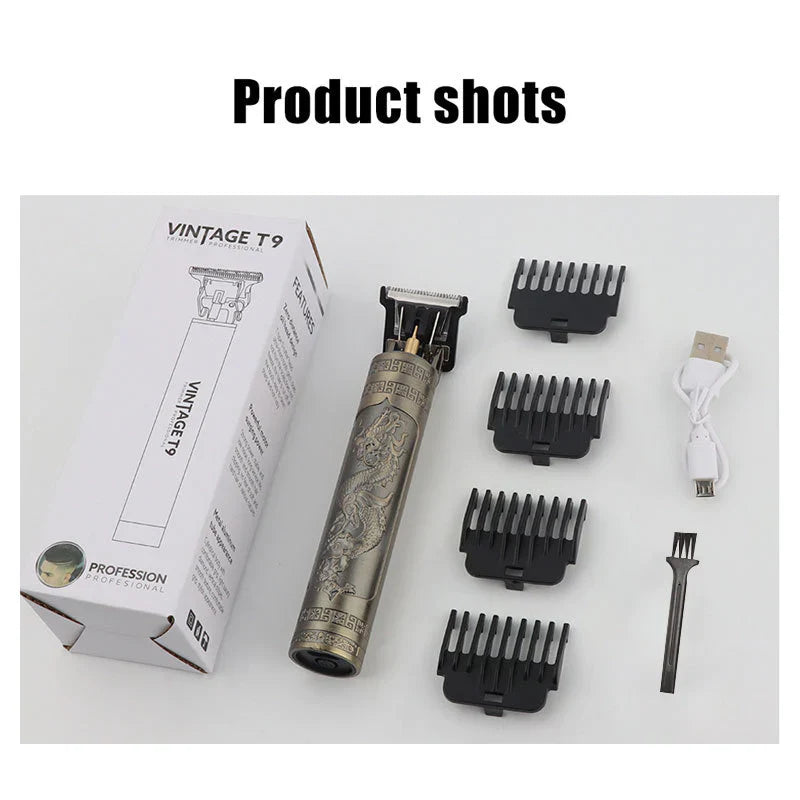 METAL BODY T9 TRIMMER RECHARGEABLE WATERPROOF PROFESSIONAL LEVEL