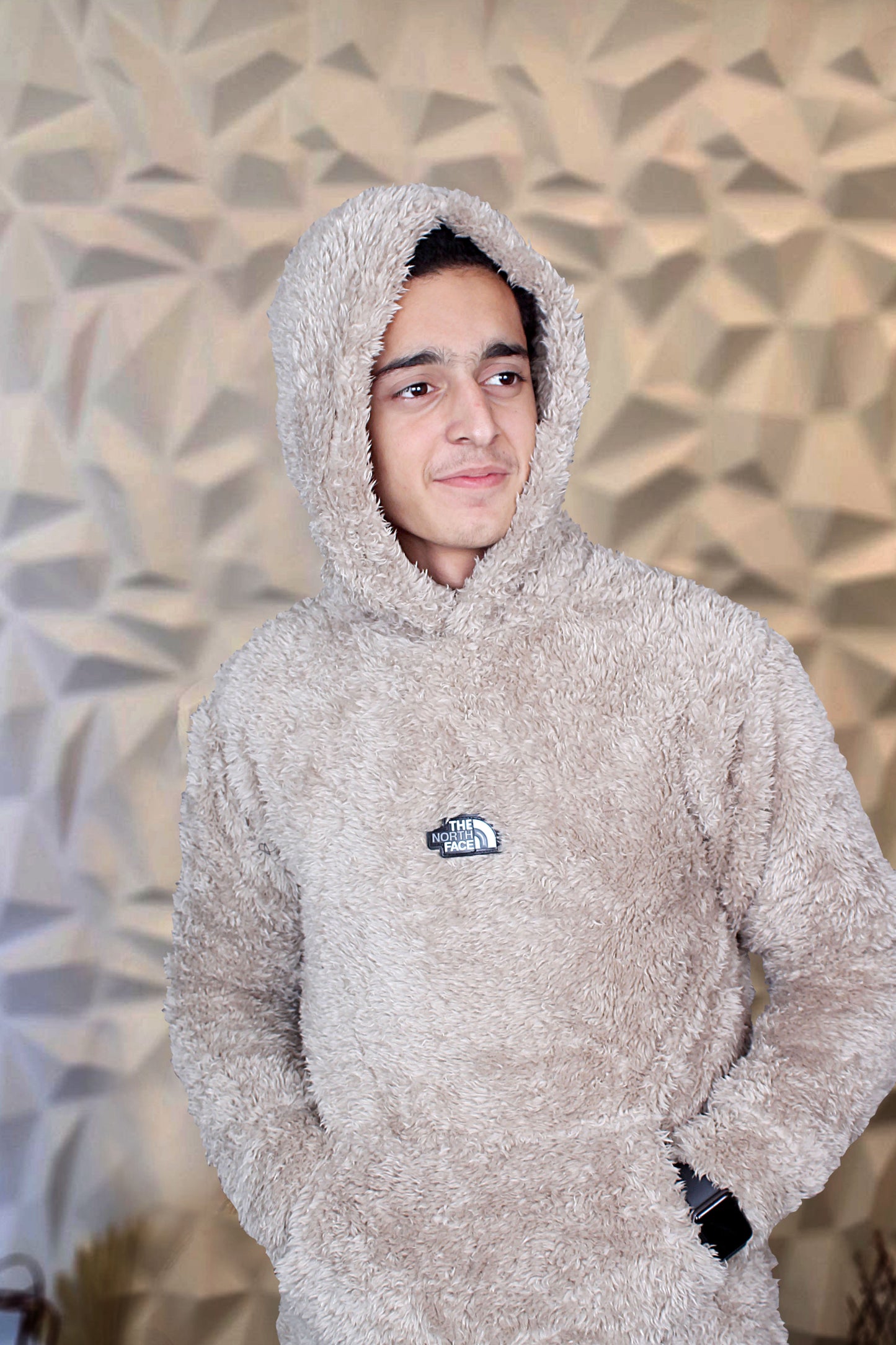 Sherpa Style Men’s Hoodie – Ultra-Soft Winter Comfort