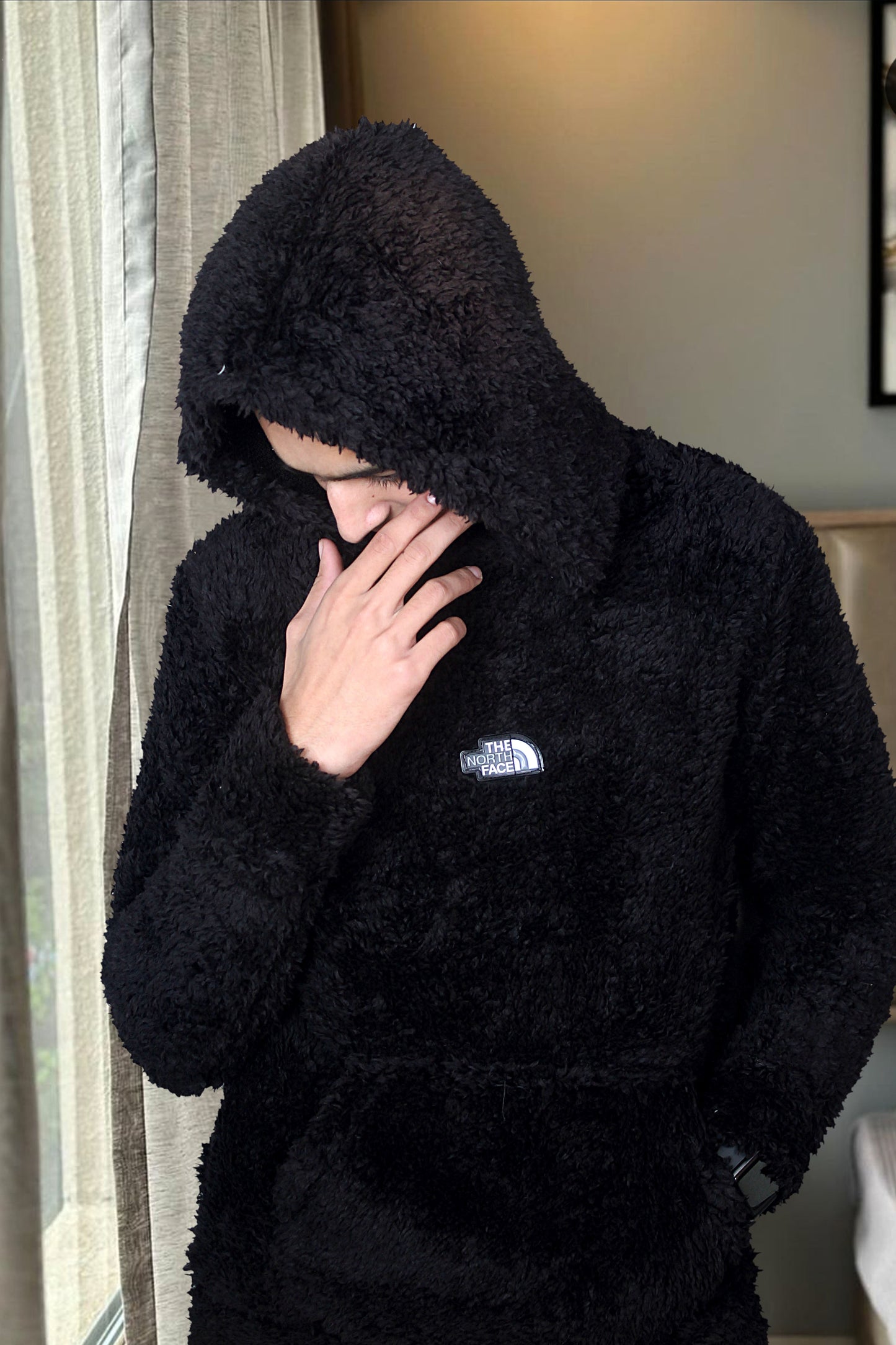 Sherpa Style Men’s Hoodie – Ultra-Soft Winter Comfort