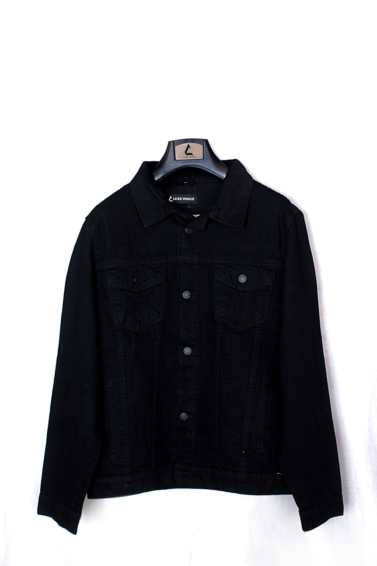 Classic Men’s Denim Jacket- Premium-quality  Blue and Black